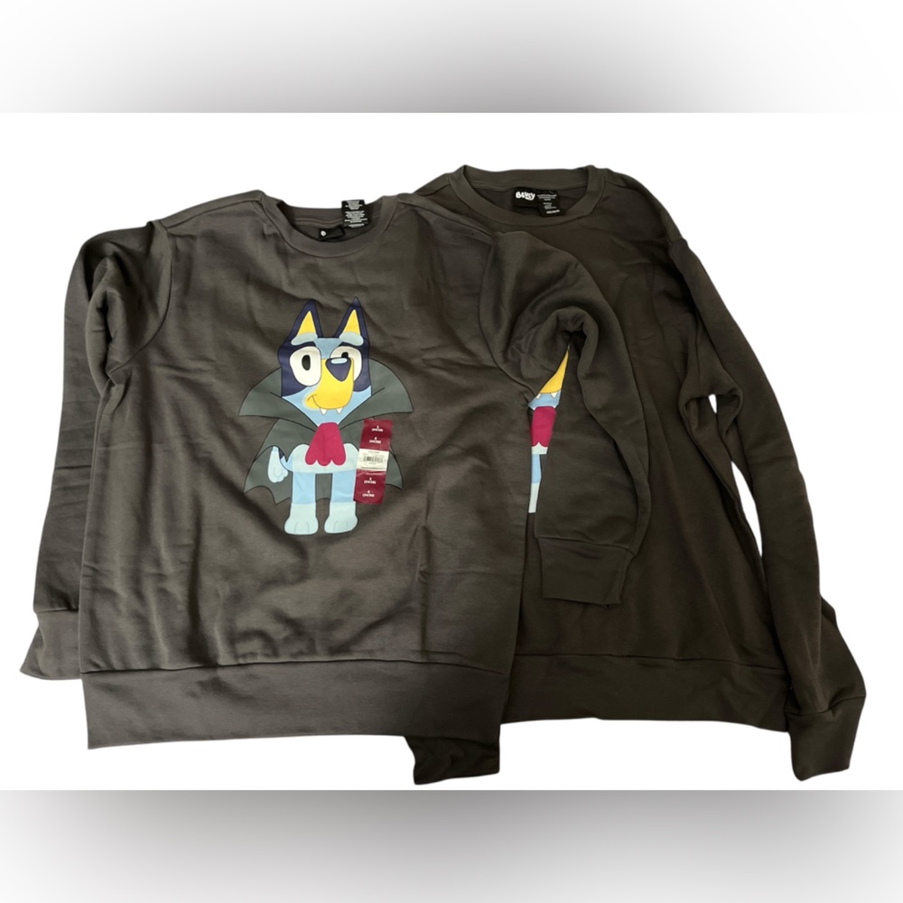 Men’s Gray Sweatshirt with Bluey